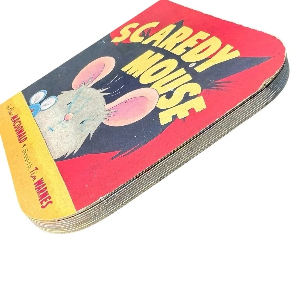 Scaredy Mouse Alan MacDonald Illustrated Tim Warnes Board Book Tiger Tales 2007‎